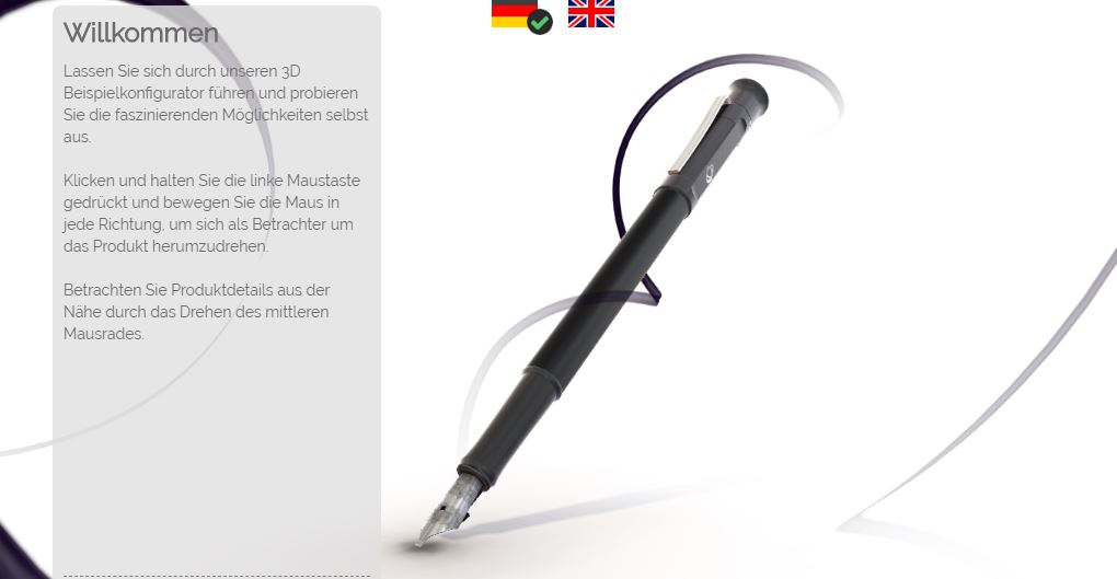 stiftin-anasini Stift Konfigurator in 3D